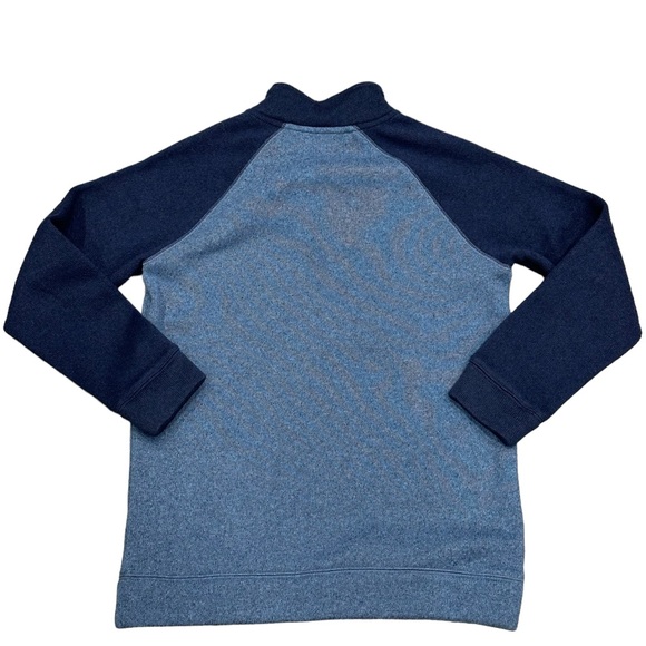 Boys Old Navy Youth Large YL Quarter 1/4 Zip Blue Long Sleeve Fleece Pullover - Picture 4 of 8